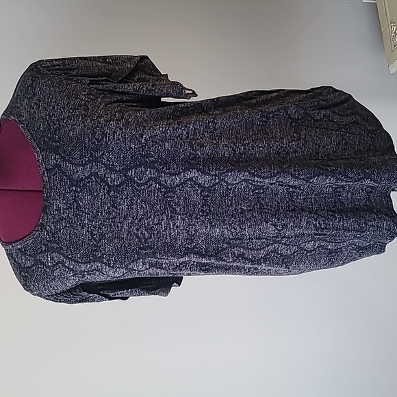 Snake Print Tulip Sleeve Top - LLR Olive - Picture 2 of 4